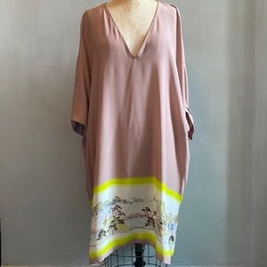 Matthew Williamson Pink Silk Short Caftan  Size 12 Fits many sizes
